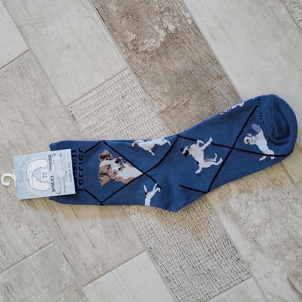New Wheelhouse Jack Russell Terrier Dog Socks Women's Sock Size 9-11